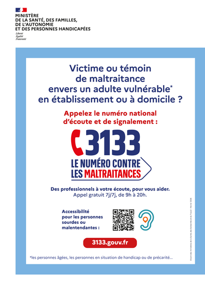 Affiche nationale 3133 contre les maltraitances