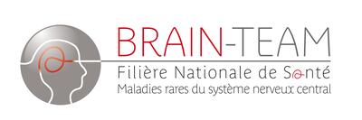 Logo brain team filière nationale de santé maladies rares du système nerveux central